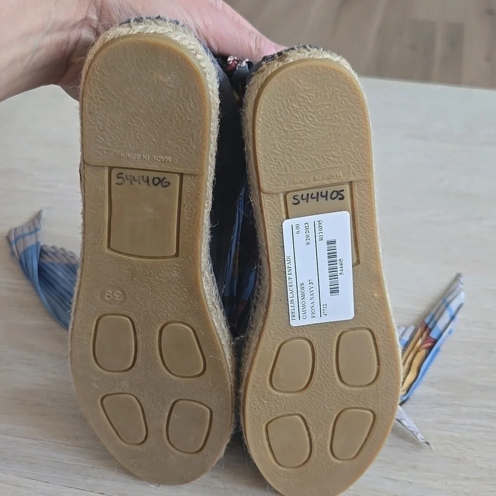 Gaimo Suede Lace Up Espadrille Navy